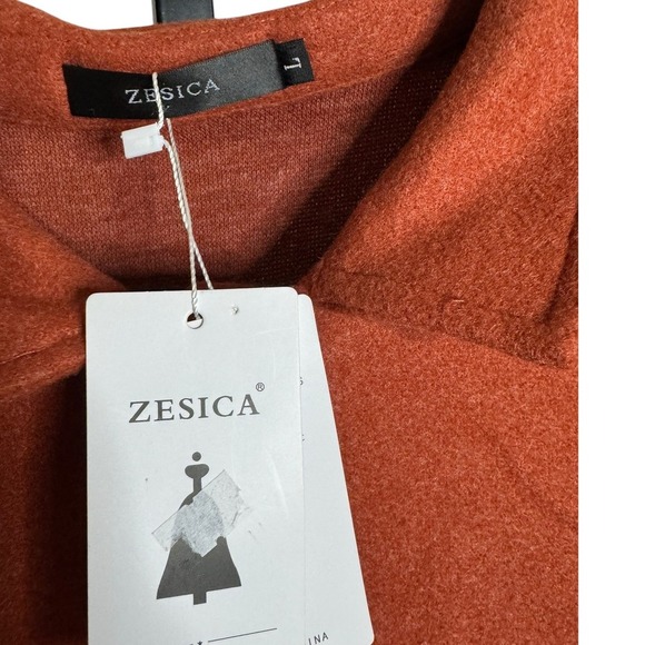 Zesica Women's Shacket Burnt Orange Large Missing Belt Very Warm - Picture 4 of 6